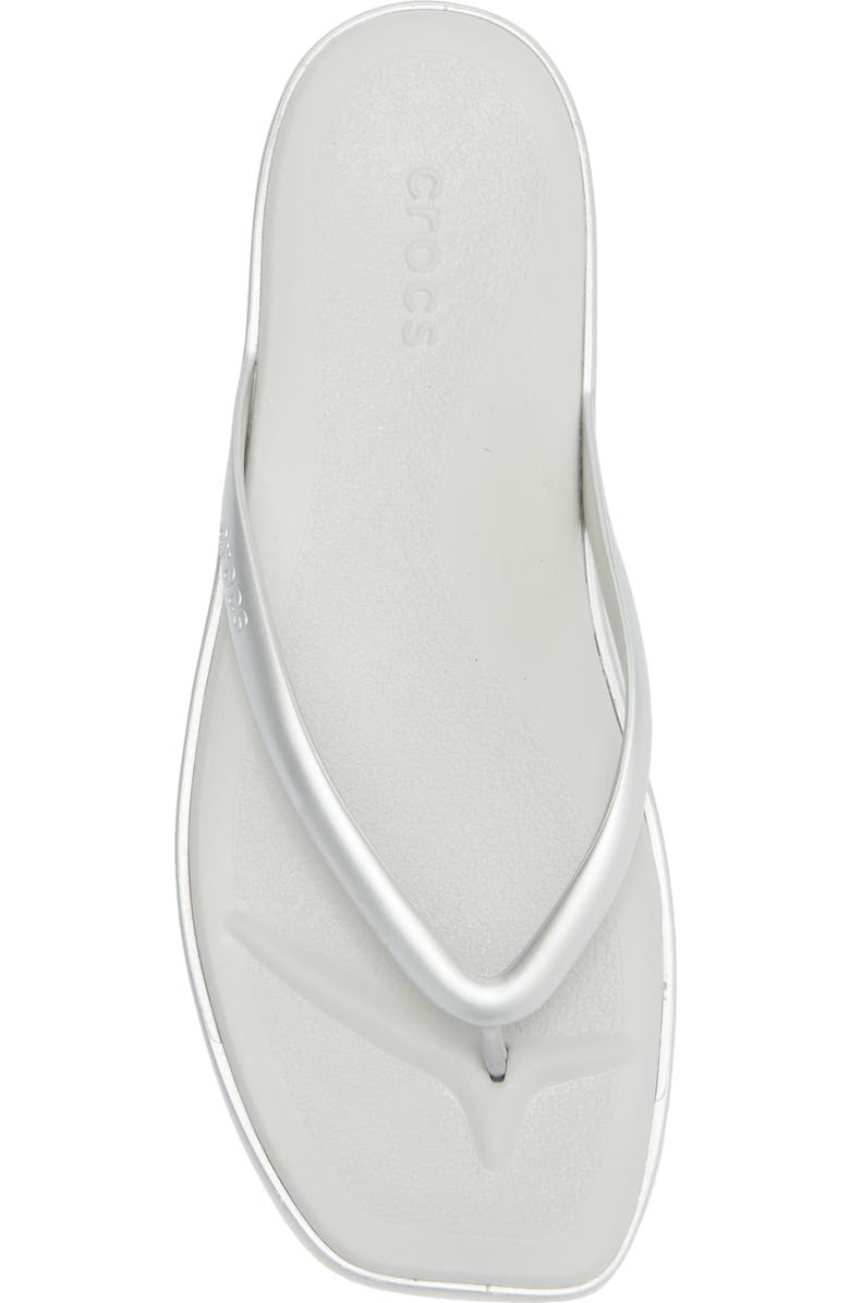 CROCS Miami Thong Flip Flop, Alternate, color, Silver