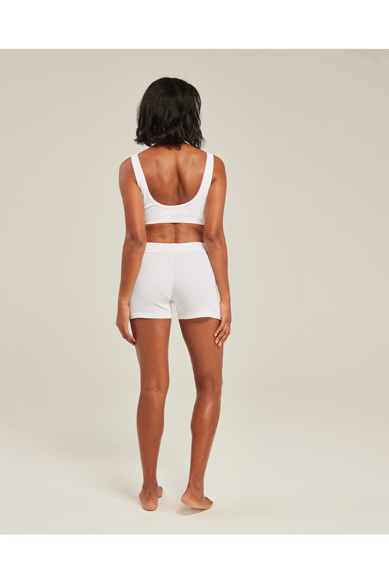 The Organic Cotton Dip Front Bralette, Alternate, color, Cotton White