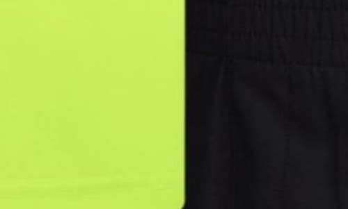 Shop 3 Brand Kids' Polo Shirt & Mesh Shorts Set In Volt