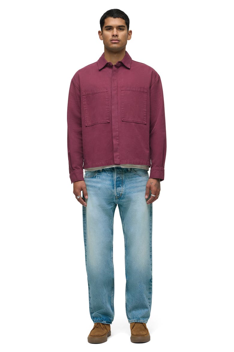 Relaxed Long Sleeve Button-Up Shirt, Alternate, color, PORT ROYALE