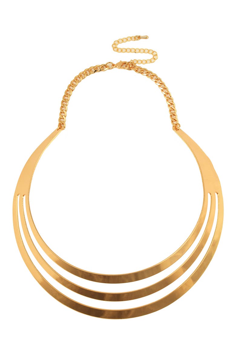 Orbit Collar Necklace, Main, color, GOLD