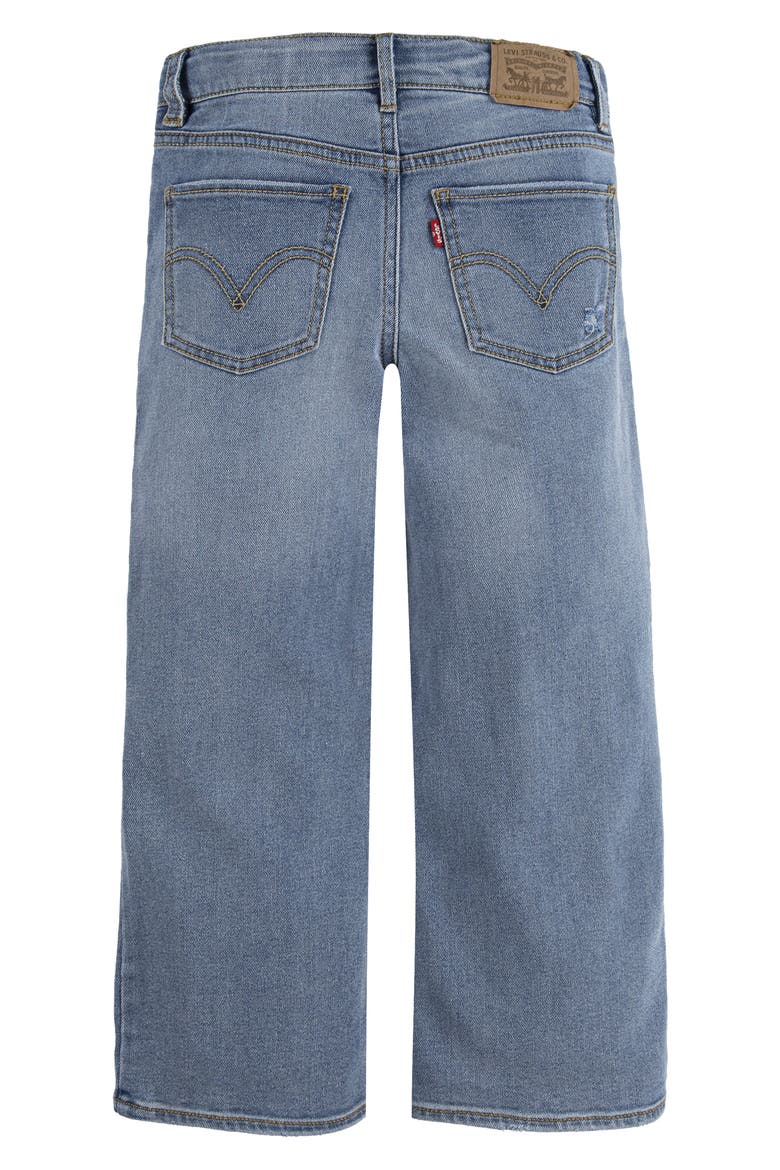 Levi's® Kids' Crop Wide Leg Jeans, Alternate, color, AURA
