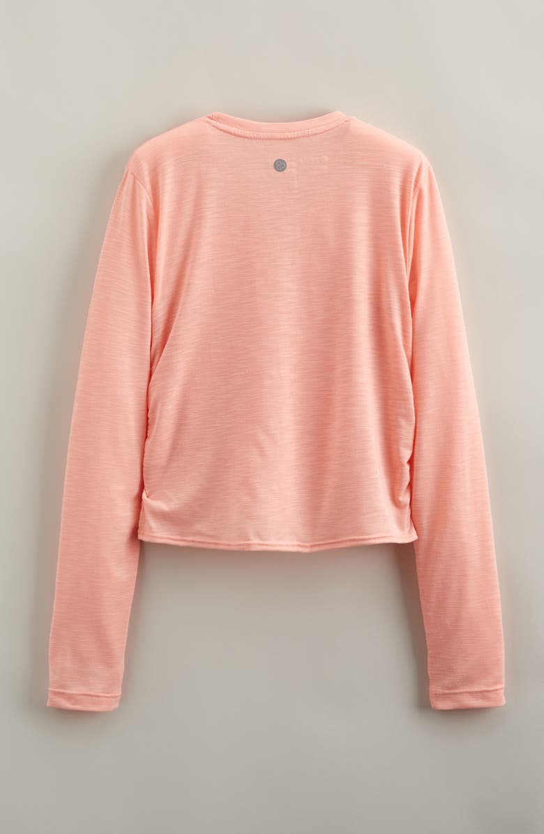 Zella Girl Kids' Flex Crossover Front T-Shirt, Alternate, color, Pink Pudding