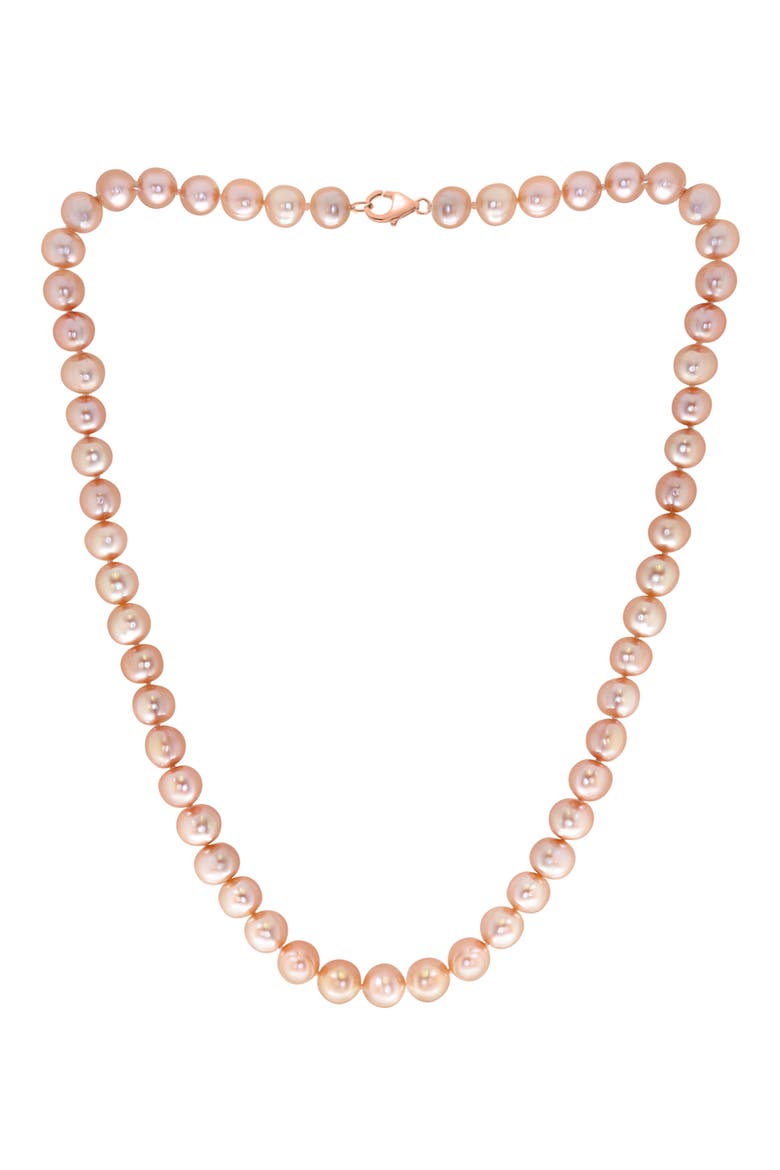 Freshwater Pearl Earrings, Bracelet & Necklace Set, Alternate, color, PEACH