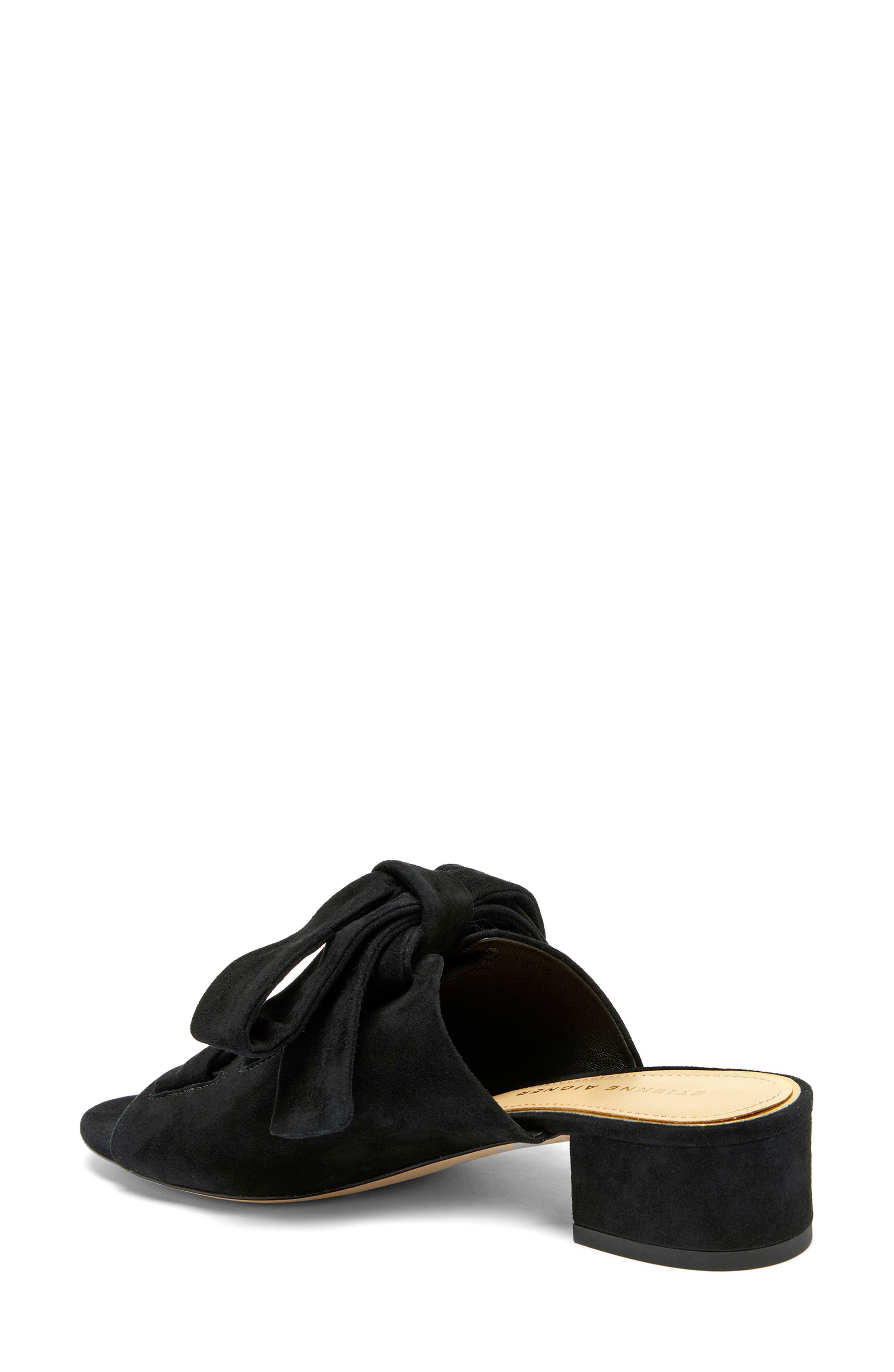 Bermuda Sandal, Alternate, color, BLACK LEATHER