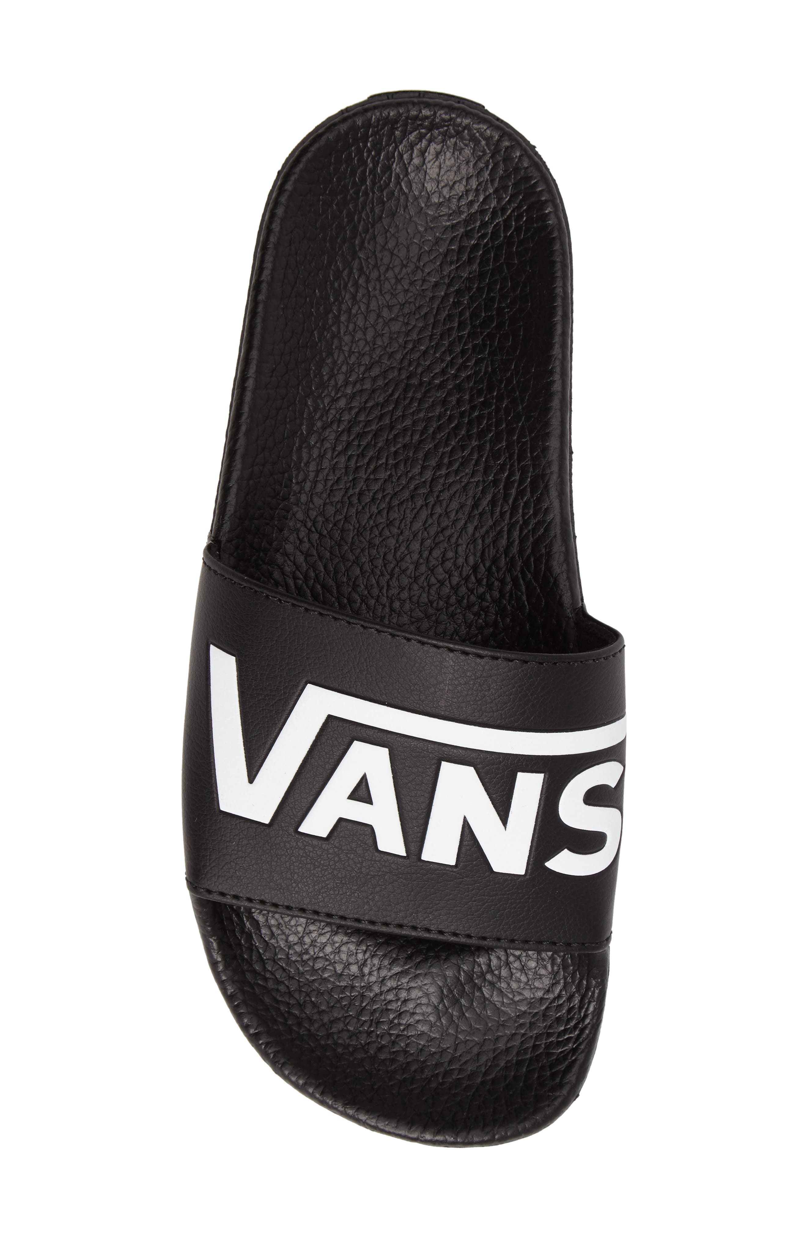 Slide-On Sandal, Alternate, color, BLACK