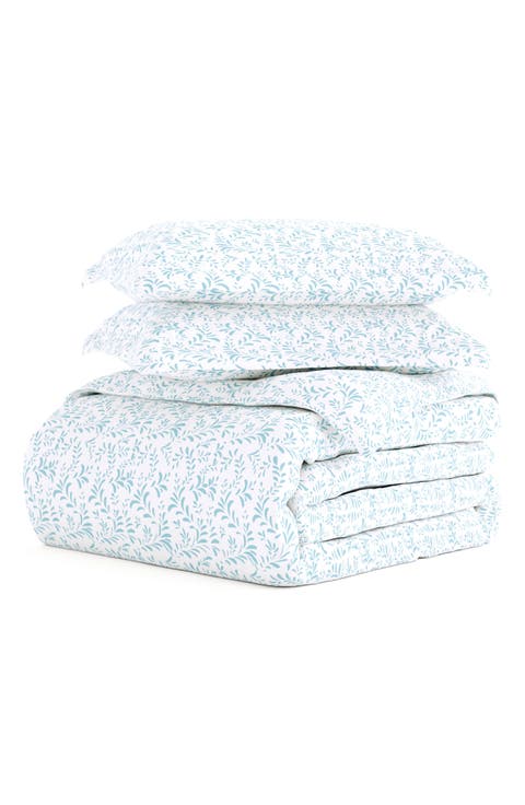 Home Spun Premium Ultra Soft 3-Piece Burst of Vines Print Duvet Cover Set