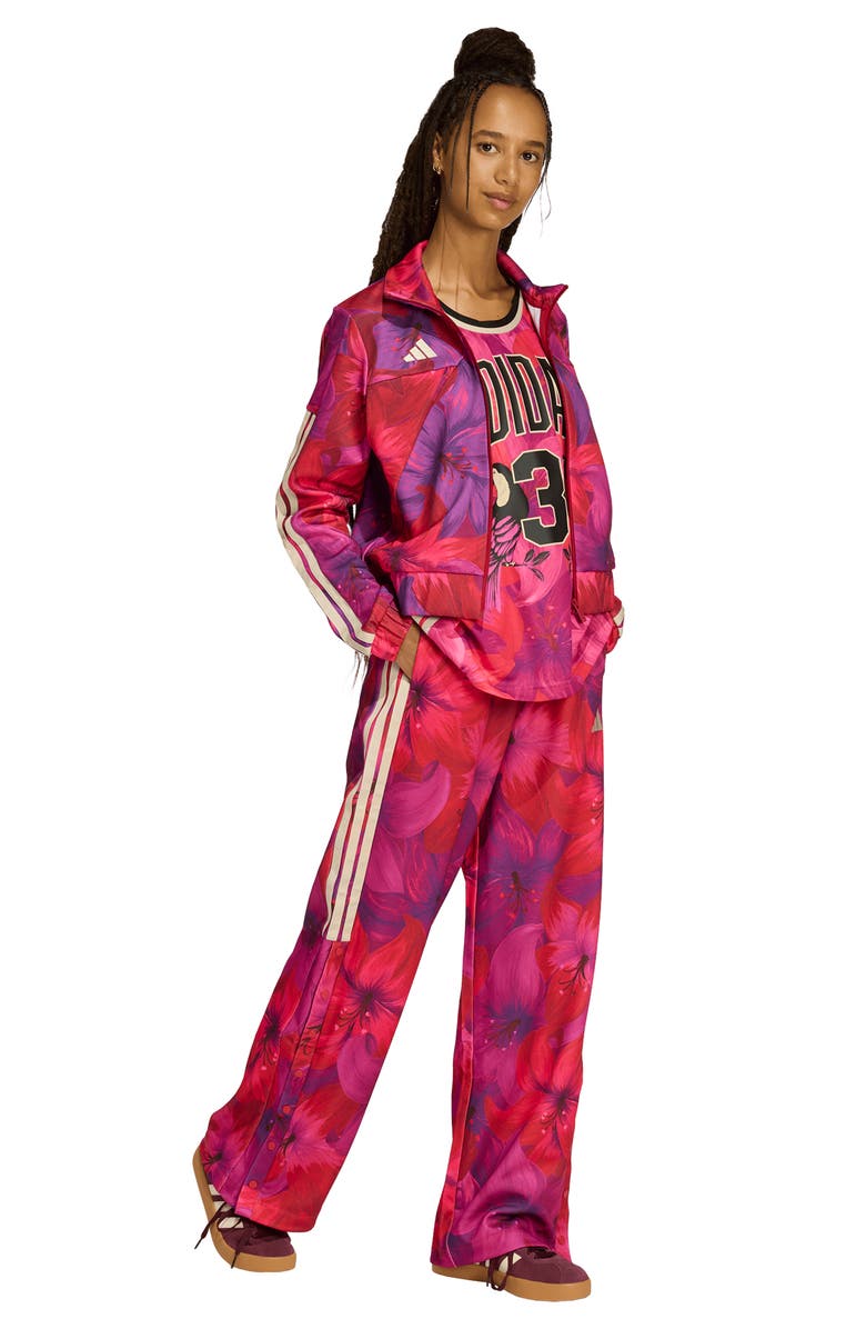 adidas x FARM Rio Tiro Jacket, Alternate, color, Magenta/ Maroon/ Crystal Linen