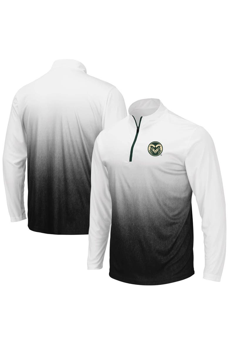 Men's Colosseum Gray Colorado State Rams Magic Team Logo Quarter-Zip Jacket, Main, color, Gray