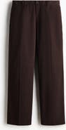 H&M Relaxed Fit Cotton And Lyocell Tailored Trousers