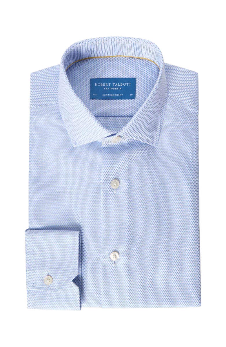 Robert Talbott Reynolds Hopsack Shirt in Classic Fit, Alternate, color, Blue