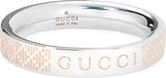 Gucci Diamante Etched Band Ring