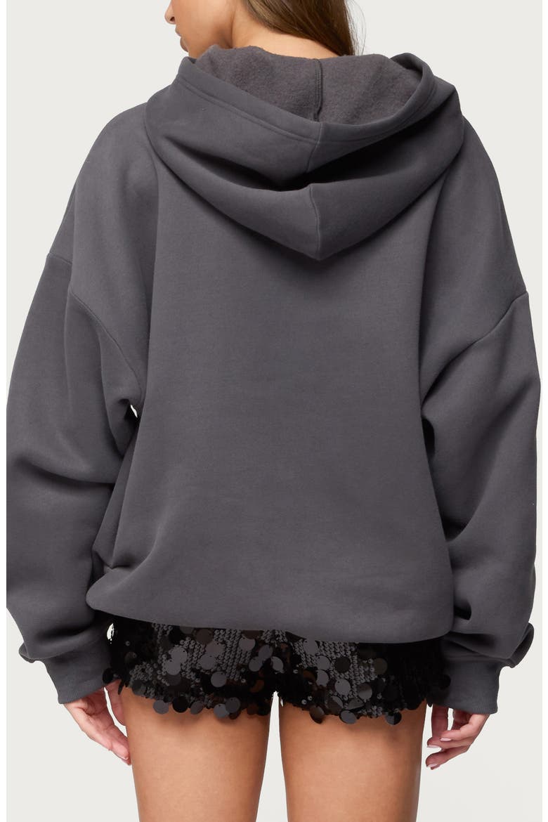 Disco Ball Cotton Blend Hoodie, Alternate, color, GRAY