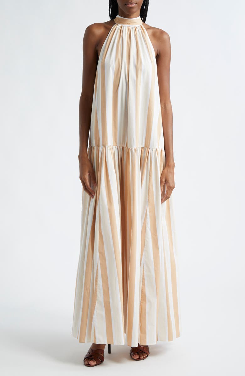 STAUD Stripe Cotton Sundress, Main, color,