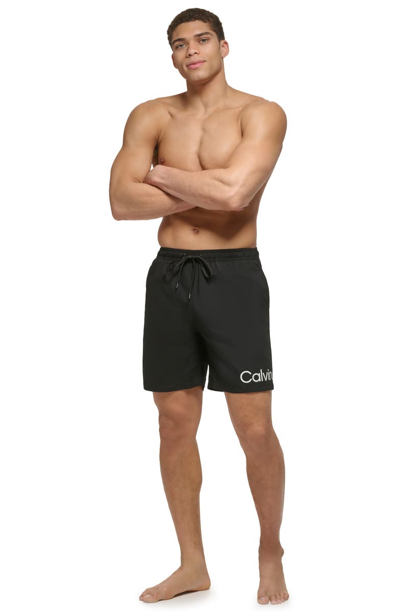Calvin Klein Core Volley Swim Trunks, Alternate, color, 