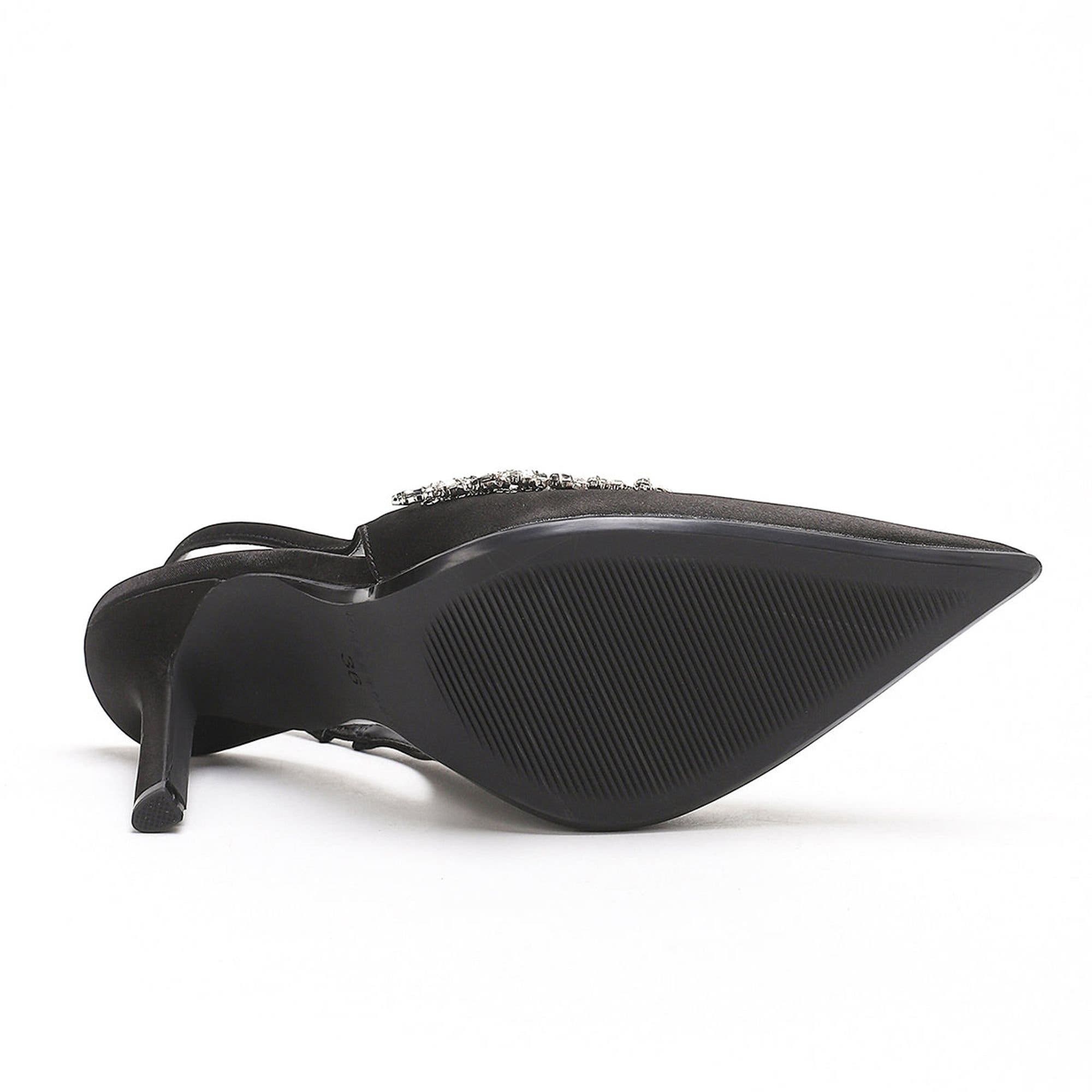 Cressida Crystal Heel, Alternate, color, Black