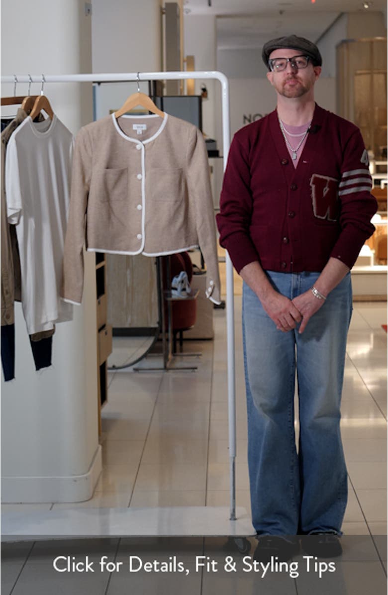 Contrast Trim Jacket, sales video thumbnail