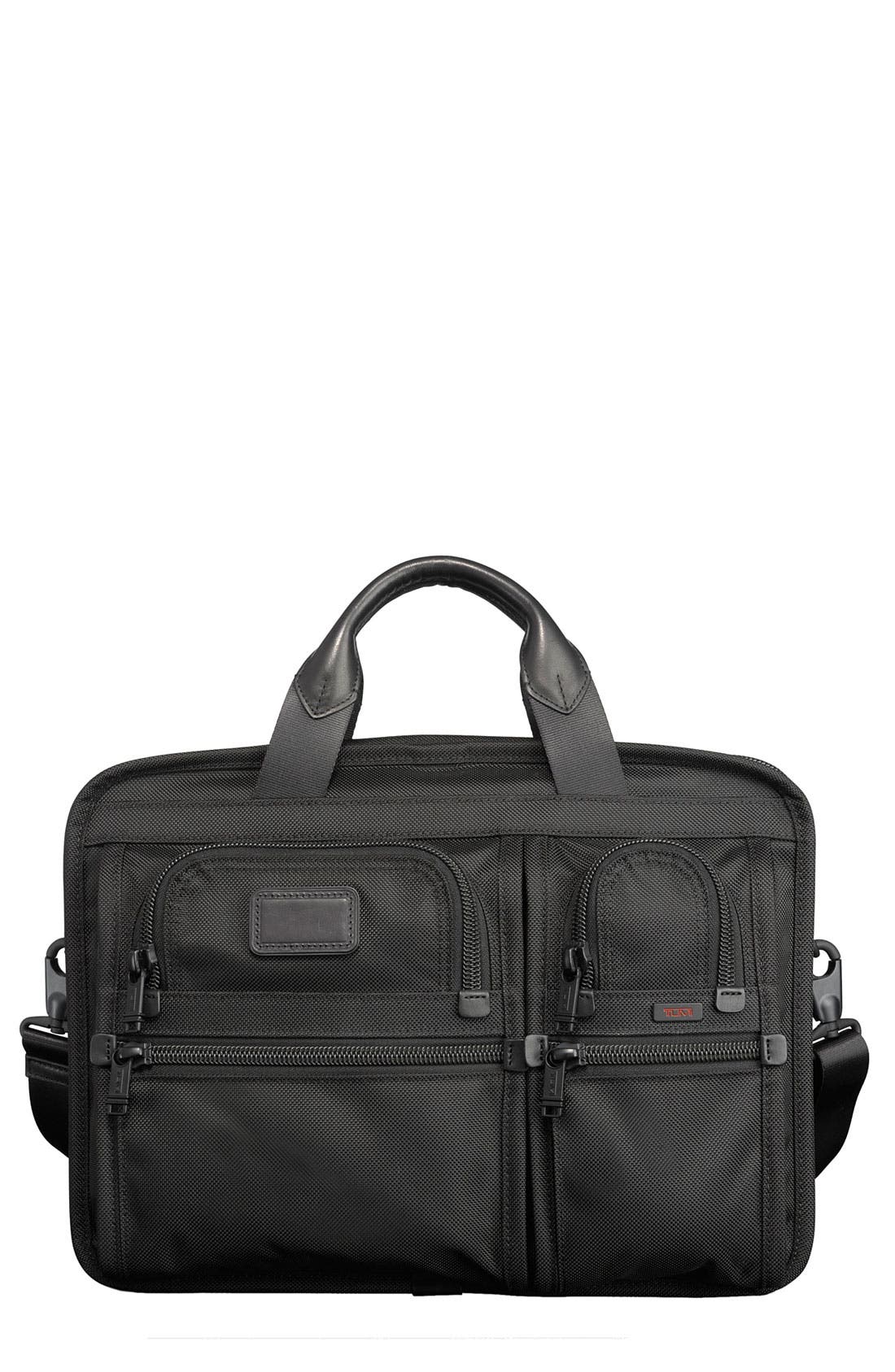 TUMI 'Medium Alpha T-Pass<sup>™</sup>' Slim Laptop Briefcase, Main, color, 