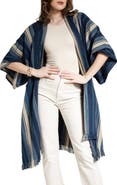 SAACHI Striped Fringe Trim Duster
