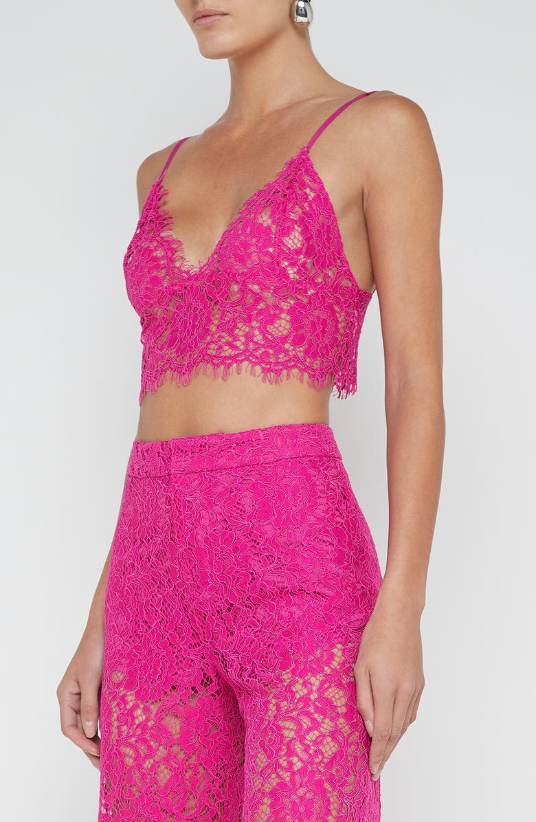 L'AGENCE Aislin Lace Bralette Top, Alternate, color, 