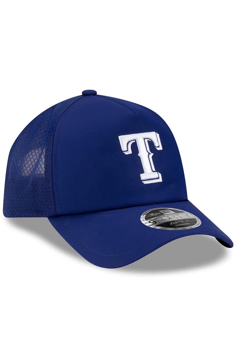 New Era Men's New Era Royal Texas Rangers 2026 Batting Practice Apex 9FORTY Adjustable Trucker Hat, Alternate, color, Royal