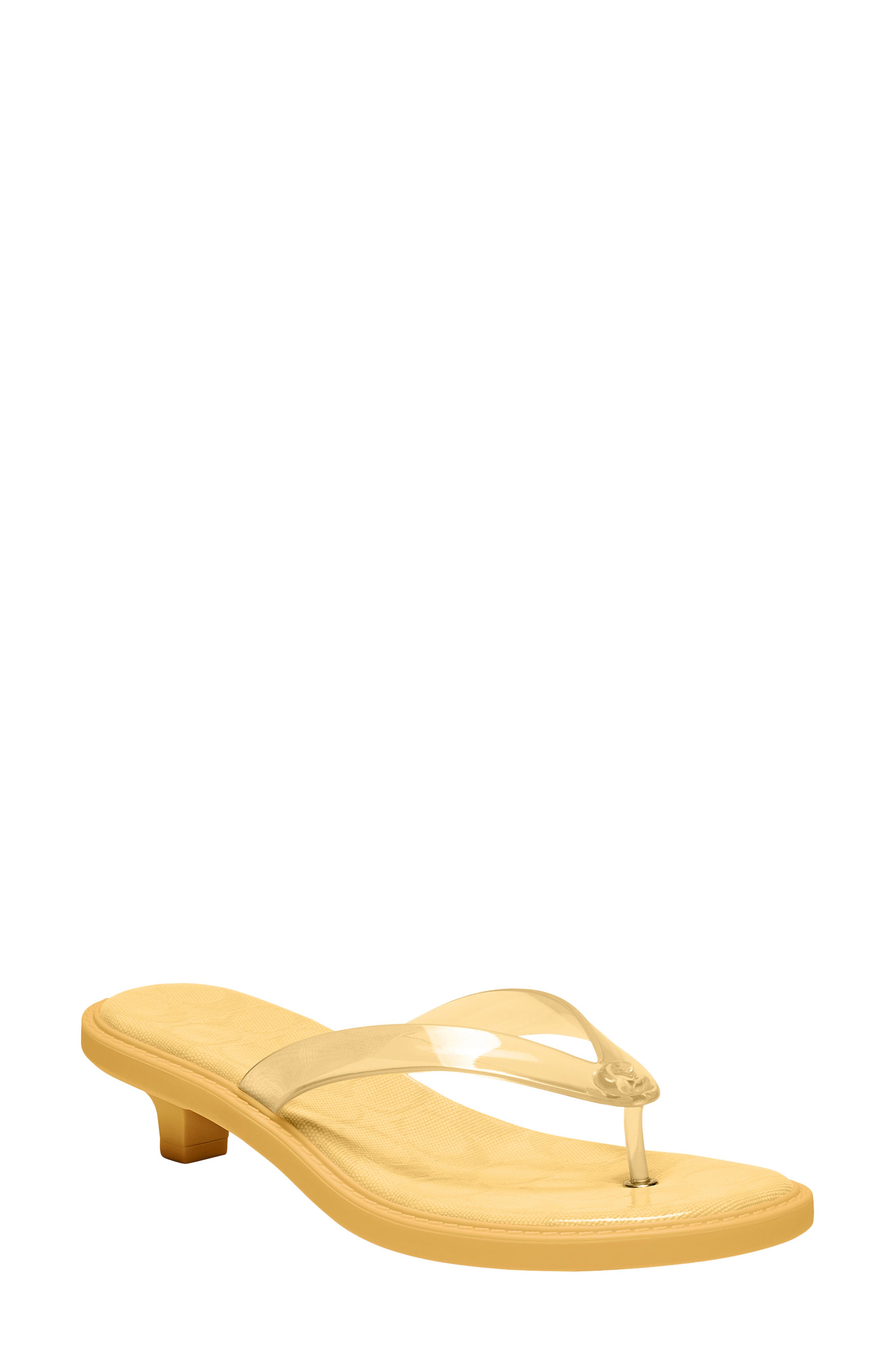 COACH Jelly Kitten Heel Sandal, Main, color, Vanilla