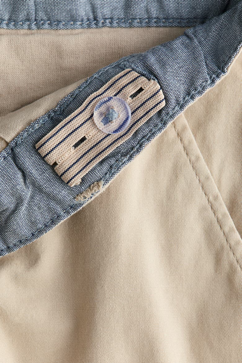 Cotton Chino Shorts, Alternate, color, Light beige