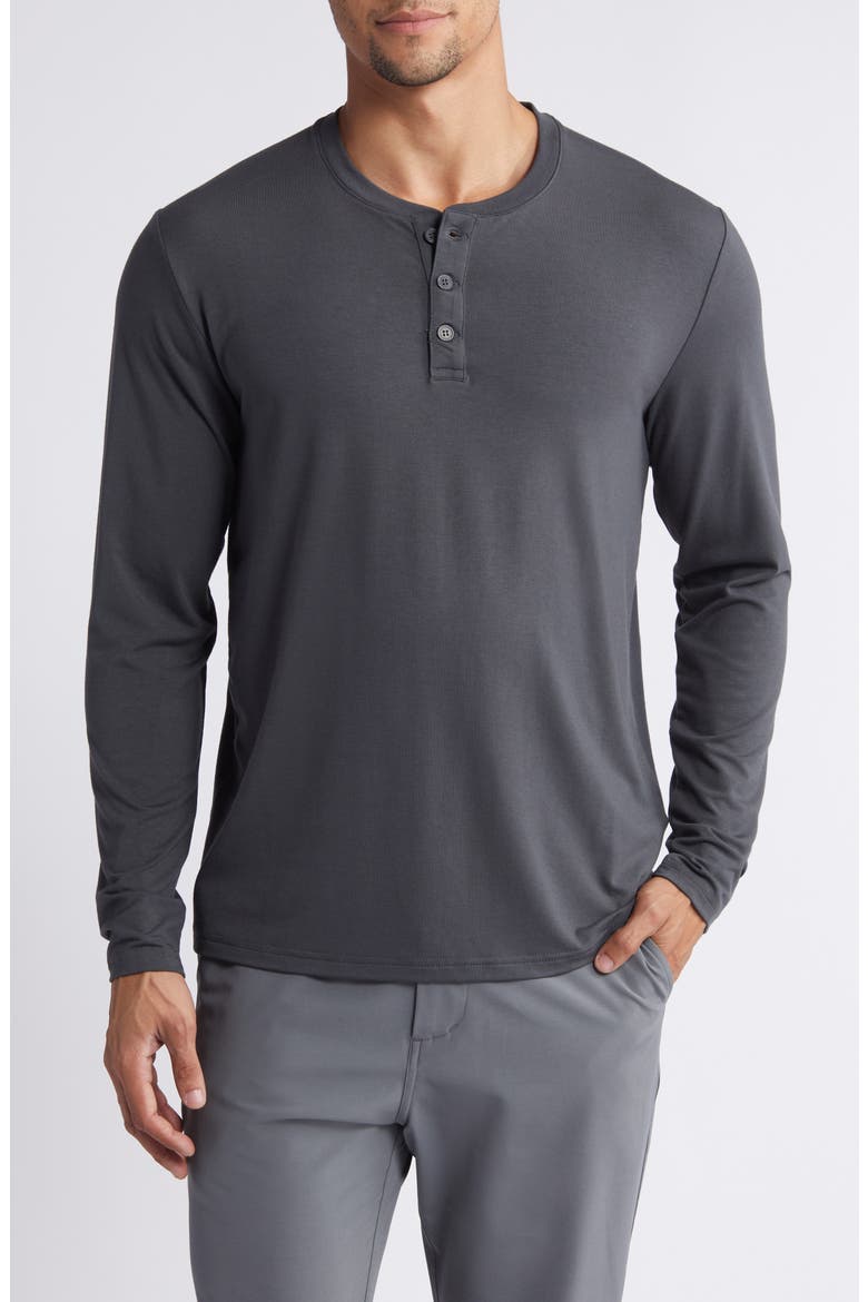 Flex Performance Henley, Main, color, BLACK SAND