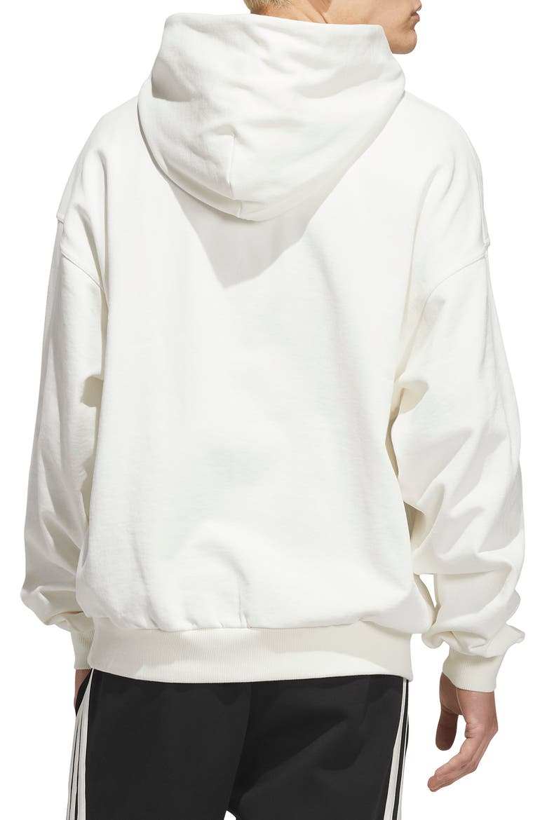 Cotton Fleece Hoodie, Alternate, color, OFF WHITE