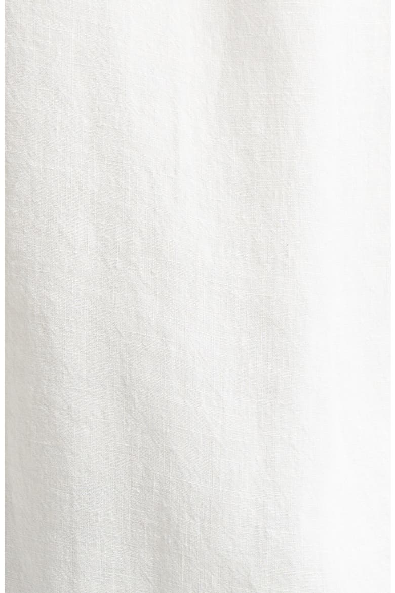 Linen Chambray Button-Down Shirt, Alternate, color, WHITE