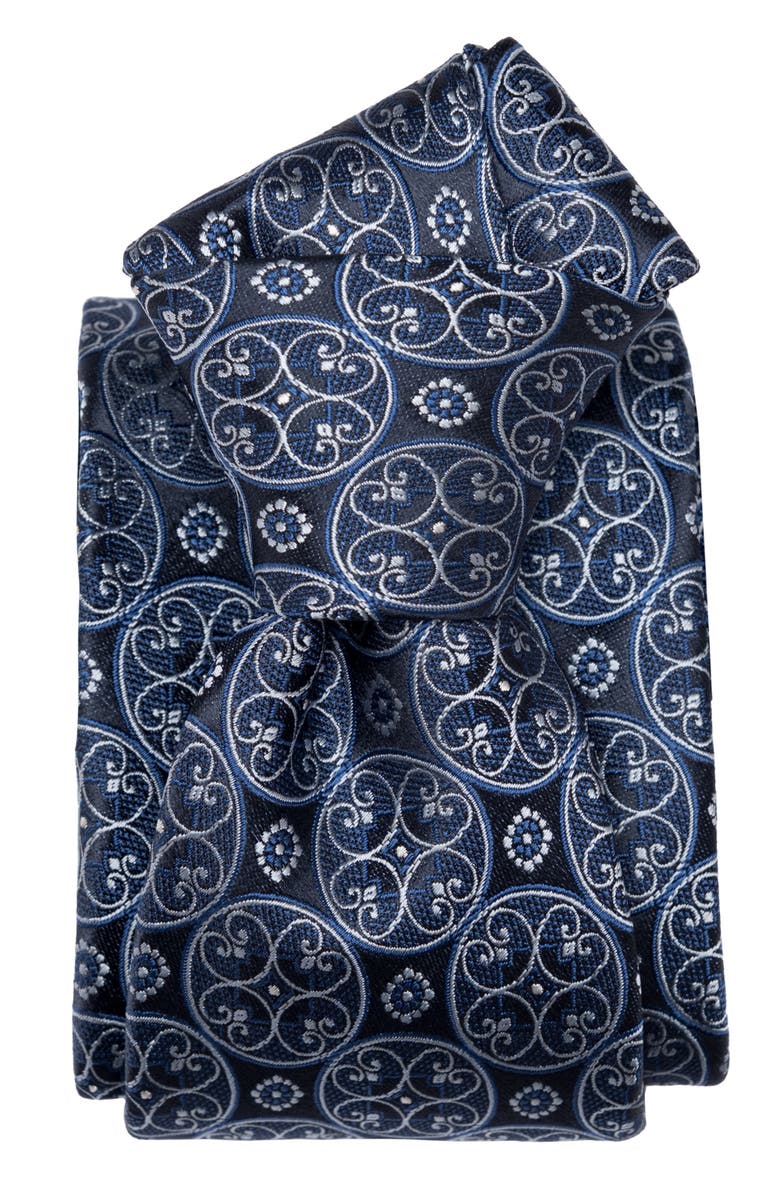 Elizabetta Palladio - Extra Long Silk Jacquard Tie for Men, Alternate, color, Blue