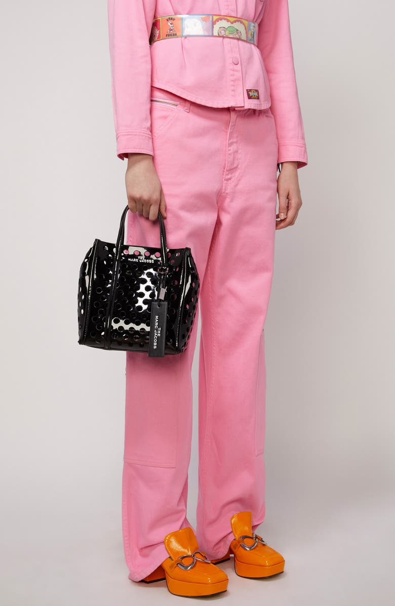 Marc Jacobs THE MARC JACOBS The Tag 21 Perforated Leather Tote, Alternate, color,