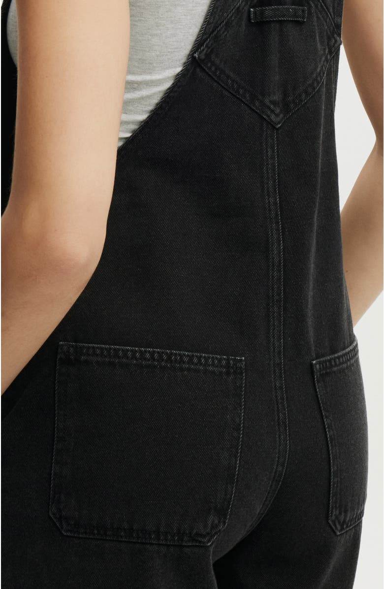 Cotton On Women's Short Denim Overall, Alternate, color, 