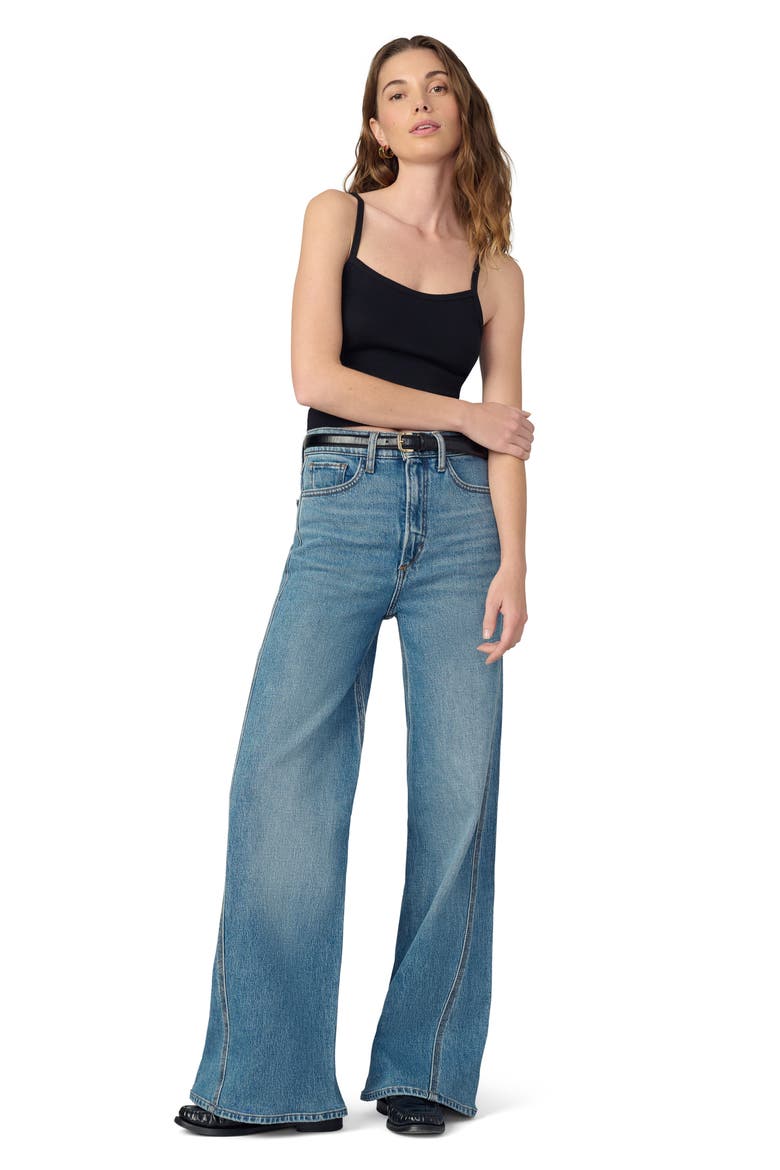 The Mia High Waist Twisted Wide Leg Jeans, Alternate, color, WONDEROUS