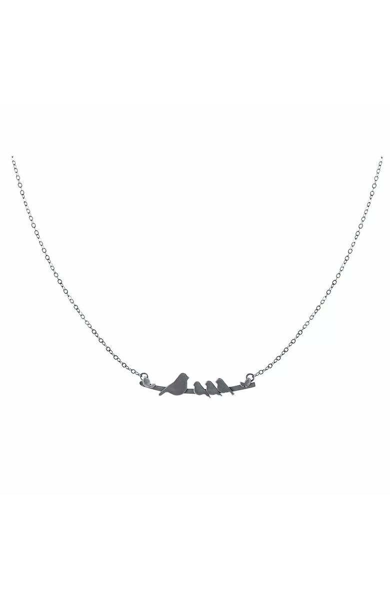 Uncommon Goods Mother Nestling Birds Necklace by Figs and Ginger, Alternate, color,