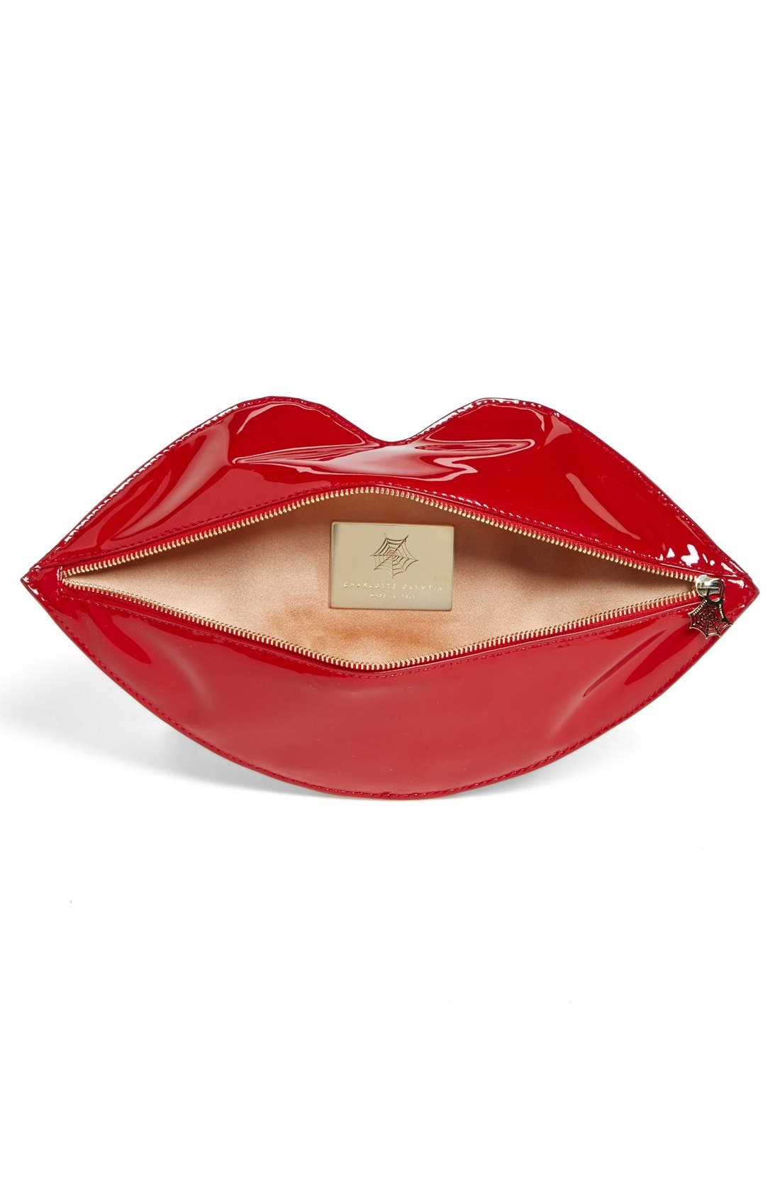 Lip Shaped Clutch, Alternate, color, ROUGE