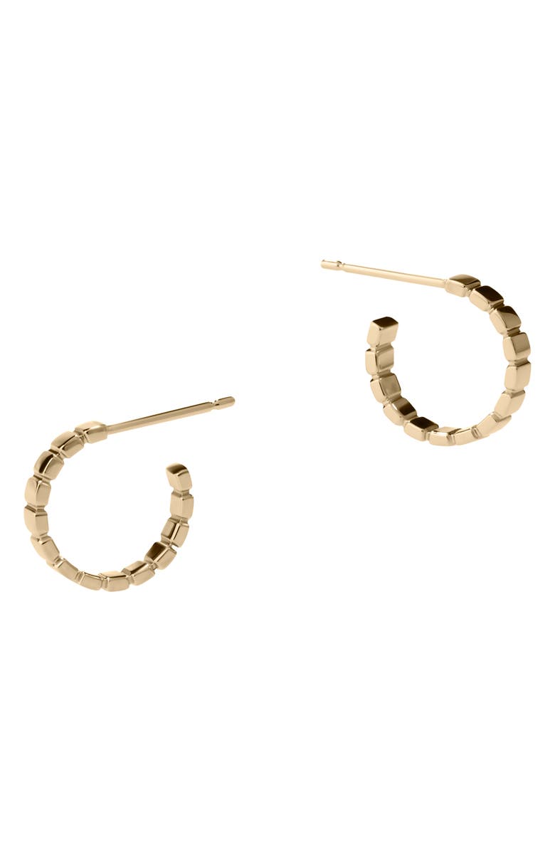 LANA 14K Gold 12mm Tag Huggies, Alternate, color, 