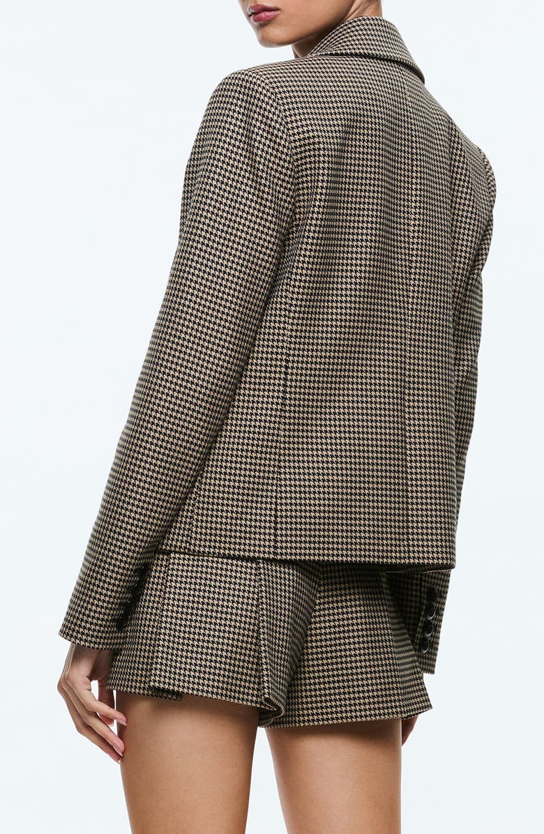 Alice + Olivia Persol Houndstooth Check Blazer, Alternate, color,