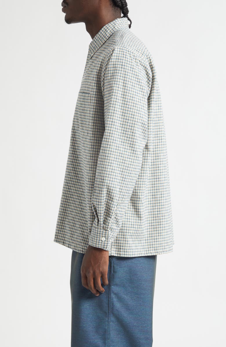 BEAMS Plaid Dobby Button-Down Shirt, Alternate, color, White