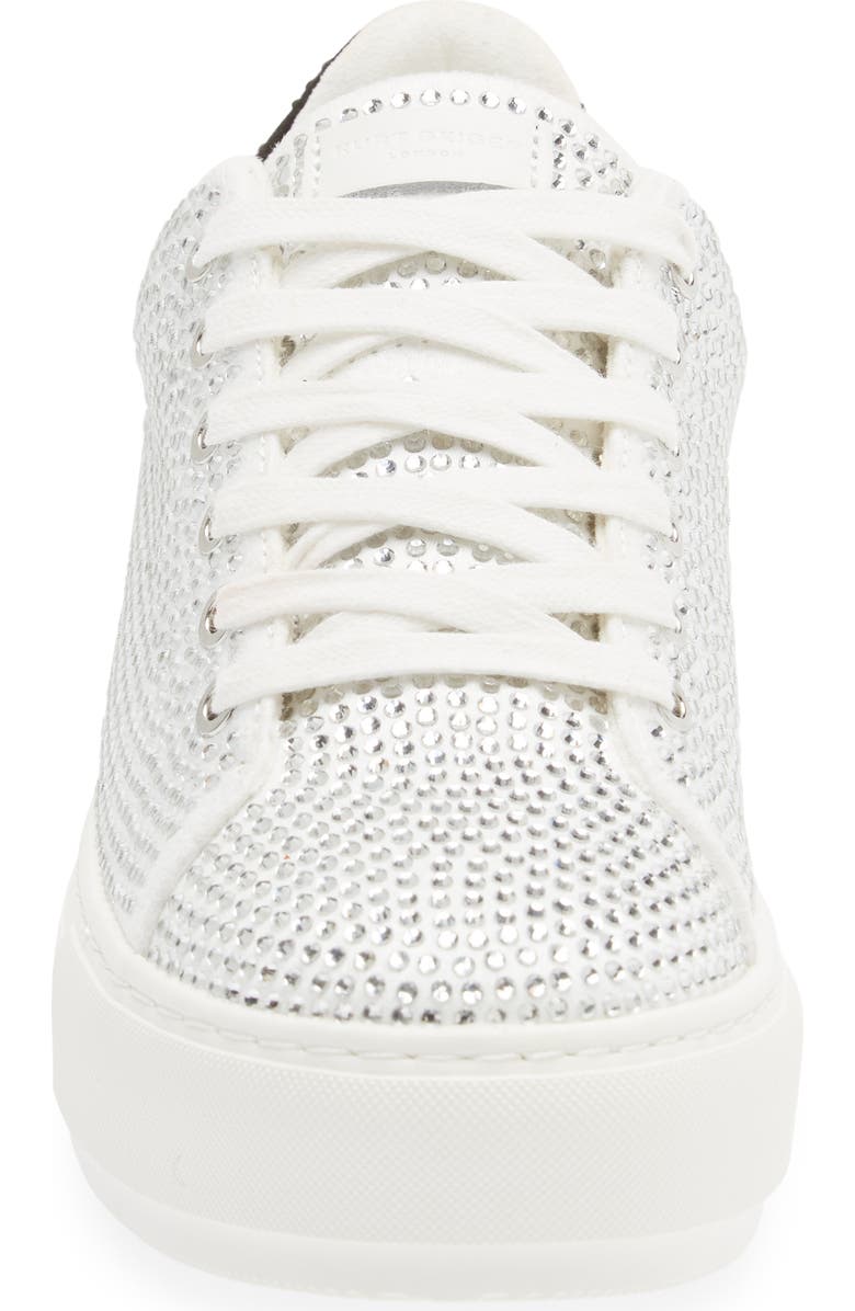 Kurt Geiger London Laney Crystal Platform Sneaker, Alternate, color, White