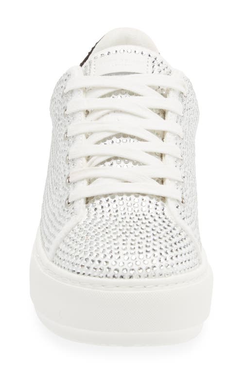 Kurt Geiger London Laney Crystal Platform Sneaker In White