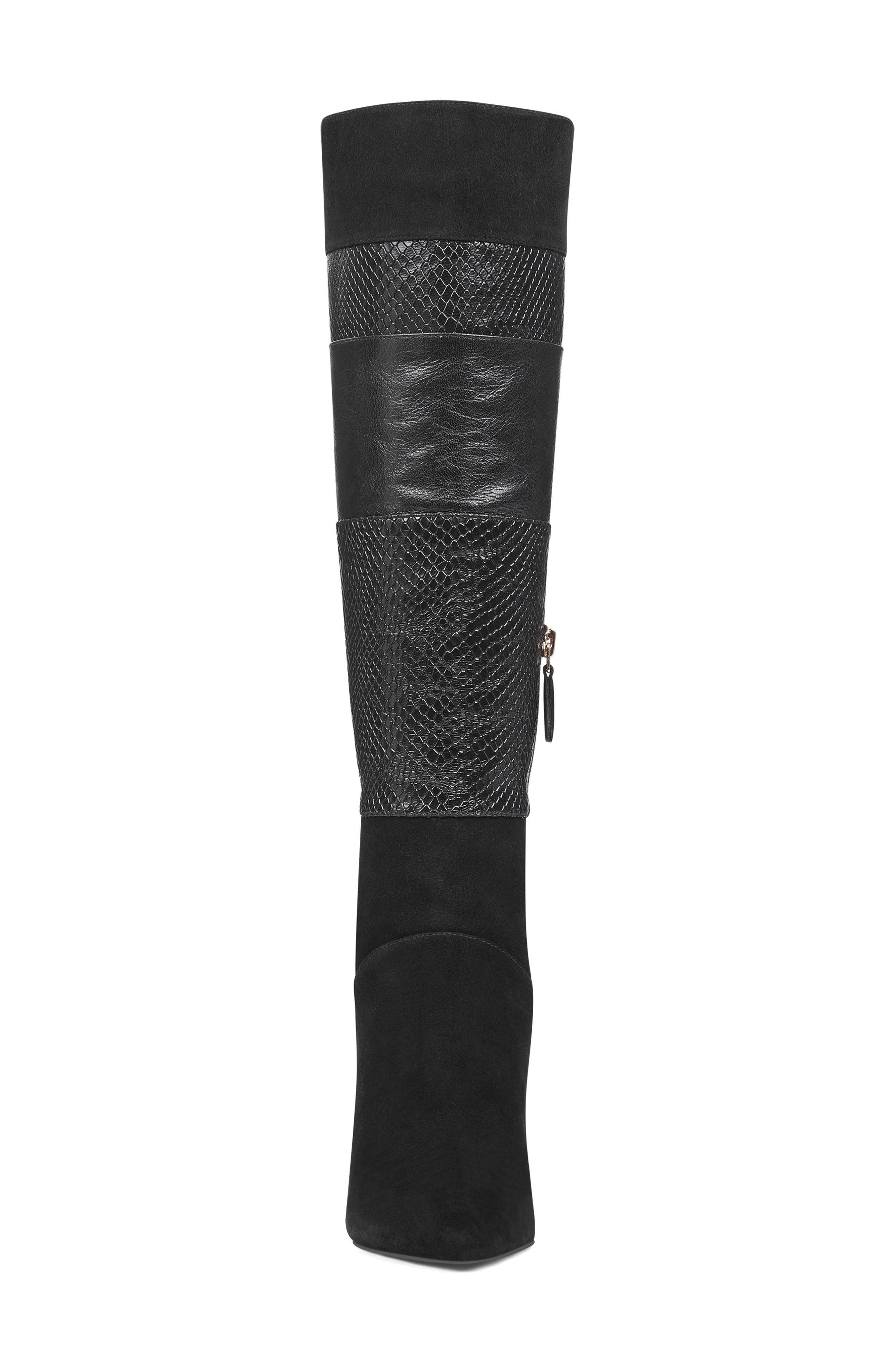 Nine West Toprank Blocked Knee High Boot, Alternate, color, 