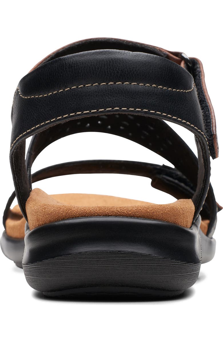 Clarks<sup>®</sup> Kitly Way Sandal, Alternate, color, Black Leat