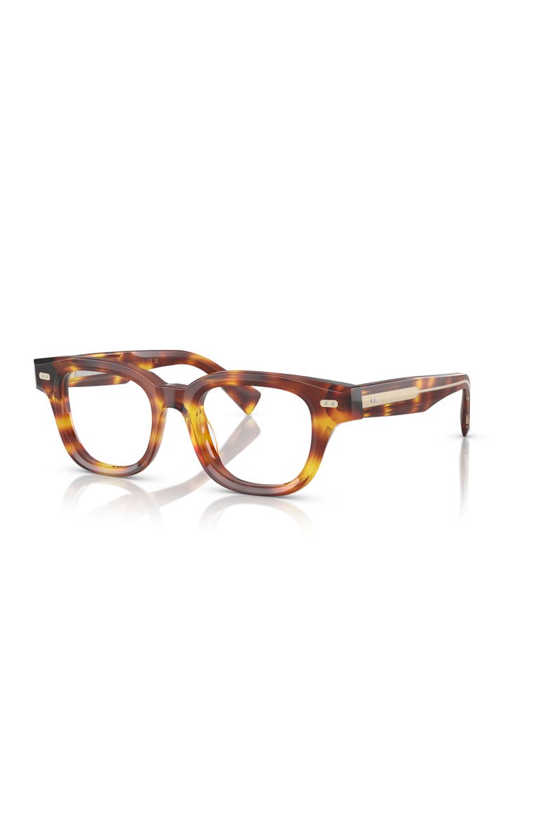 48mm Rectangle optical glasses, Main, color, Tortoise
