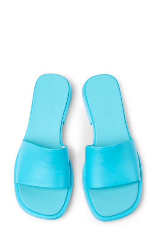 Camper Dana Slide Sandal In Turquiose Aqua