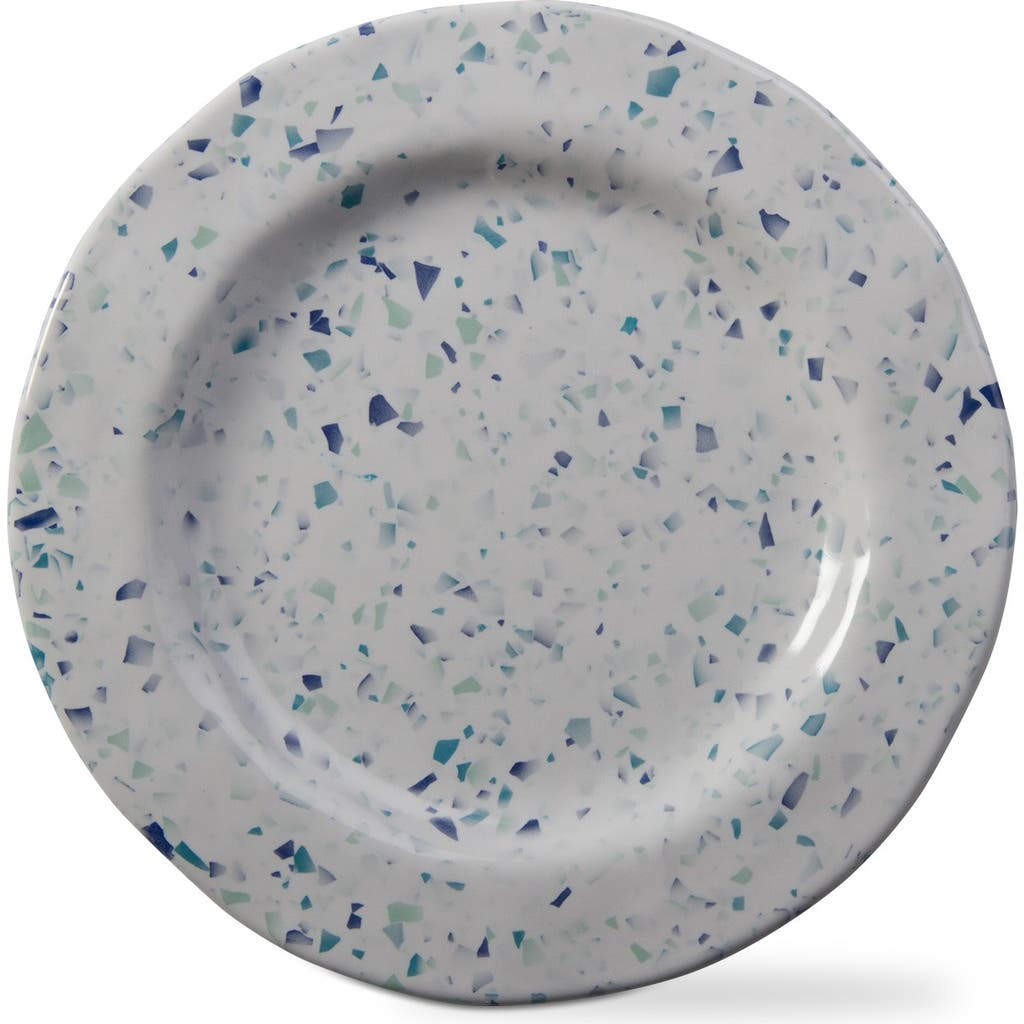 Tag Terrazzo Melamine Salad Plate Set Of Four Blue Multi In Gray