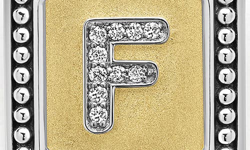 Lagos Signature Caviar Initial Enhancer In Two-tone F
