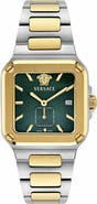 Versace Greca Edge Two-Tone Bracelet Watch, 38mm x 49mm