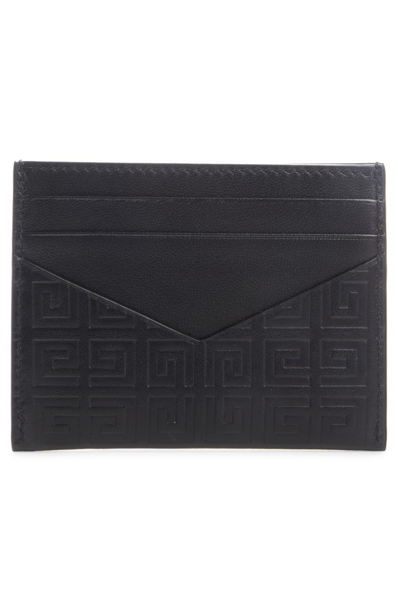 Givenchy G-Essentials Logo Leather Card Case, Alternate, color, 