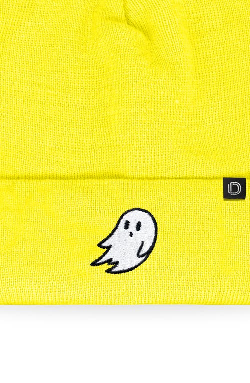 Dalix Ghost Beanie In Neon Yellow